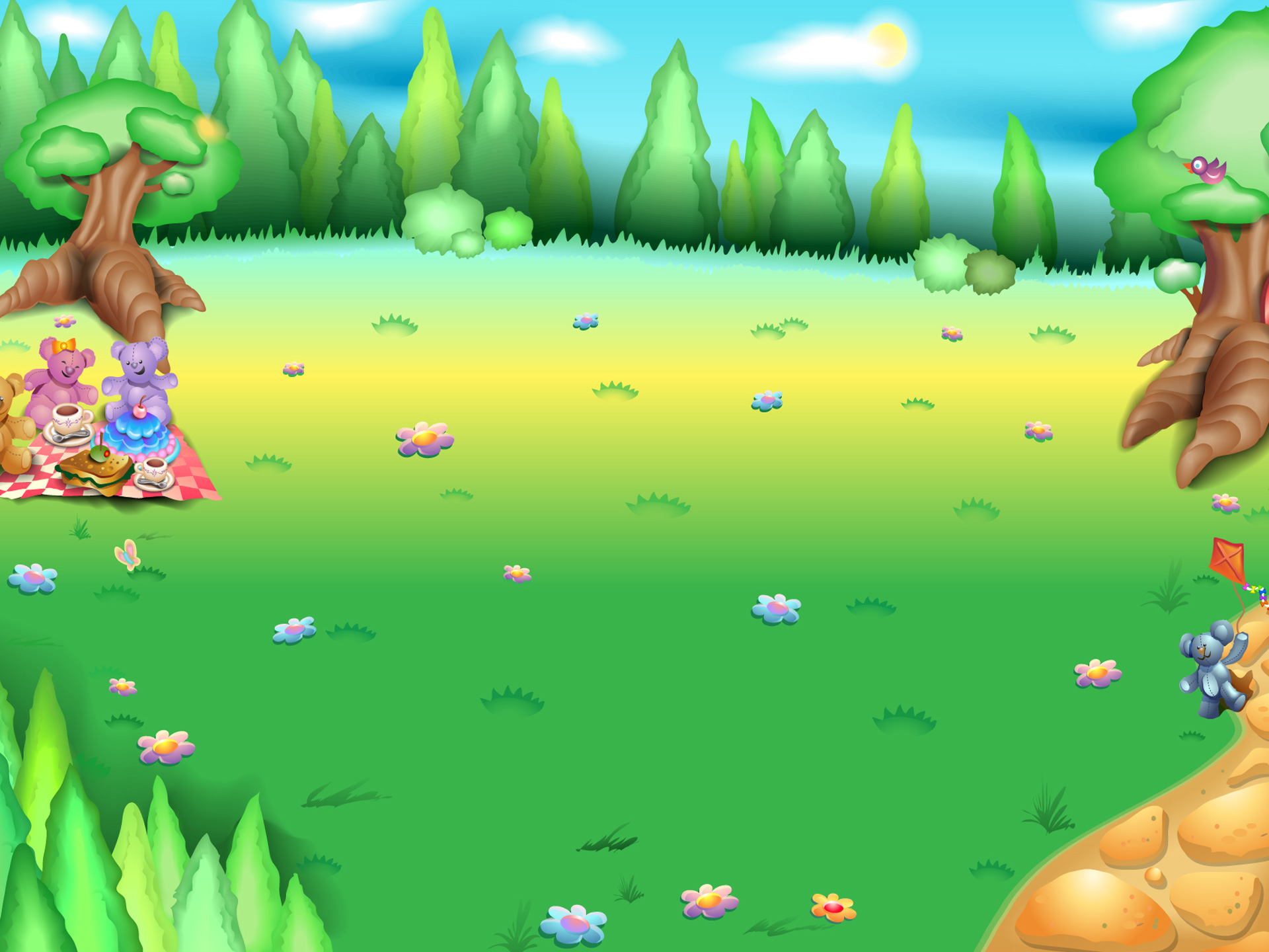 teddy bears picnic cartoon